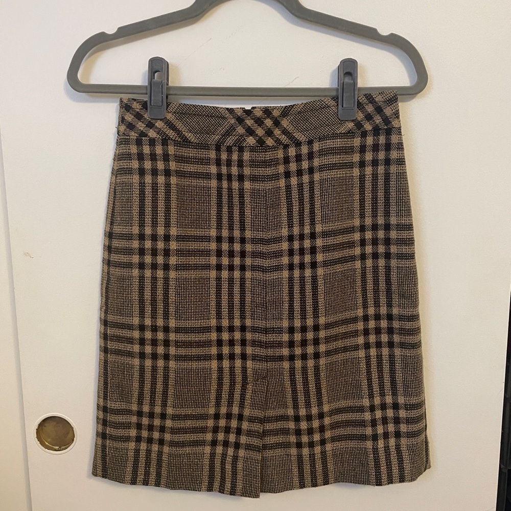 And Taylor plaid pencil skirt